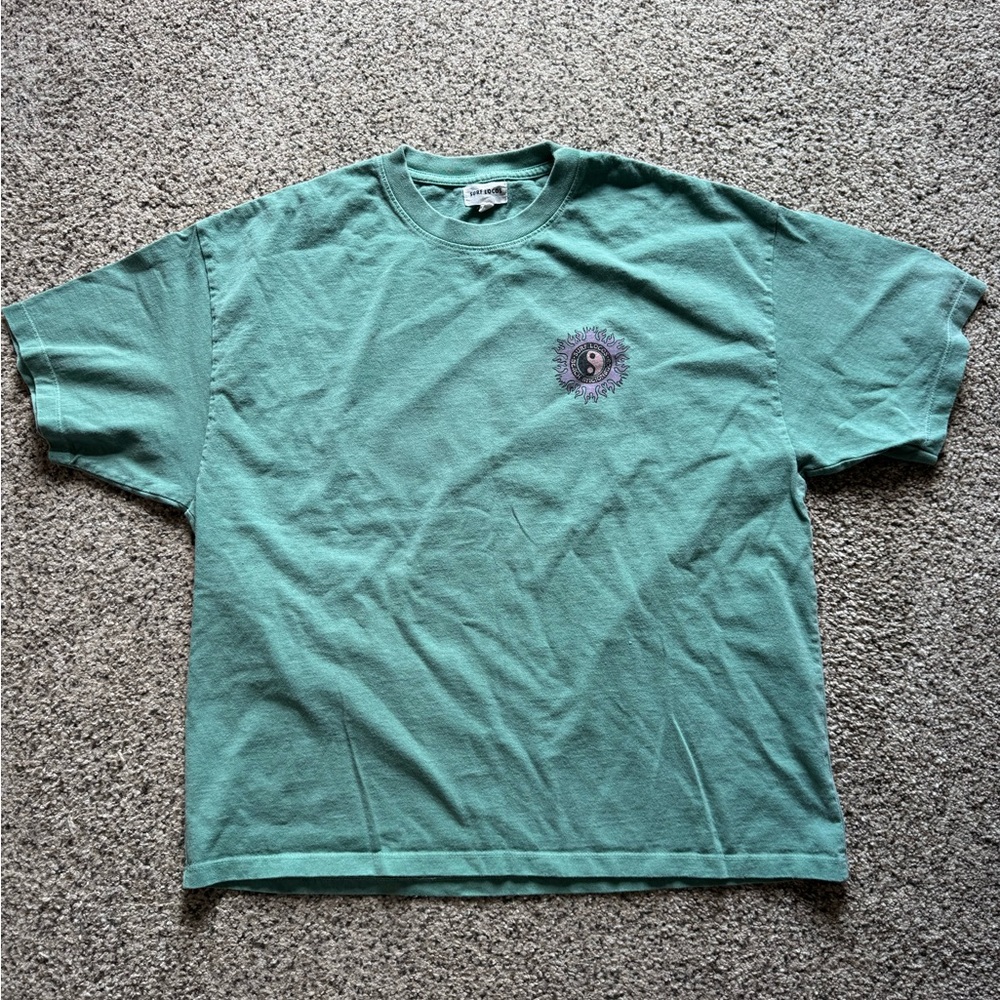 Surf Locos teal t-shirt